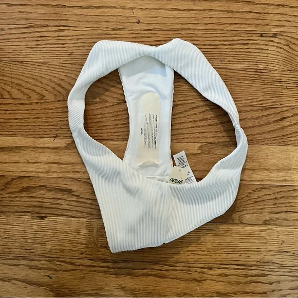 White Ribbed Bikini Bottom - Picture 5 of 5